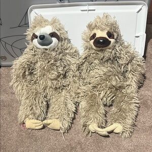 Adorable Plush Sloth Pair